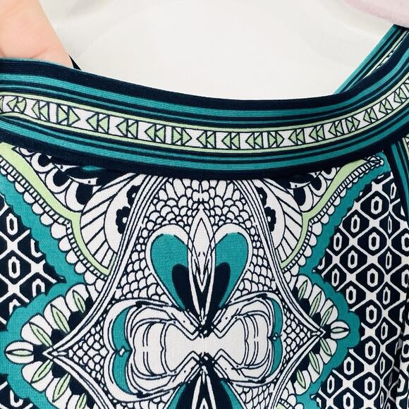 Max Studio Halter Neck Vibrant Print Cross Back Maxi Dress Size Xs - Picture 4 of 8